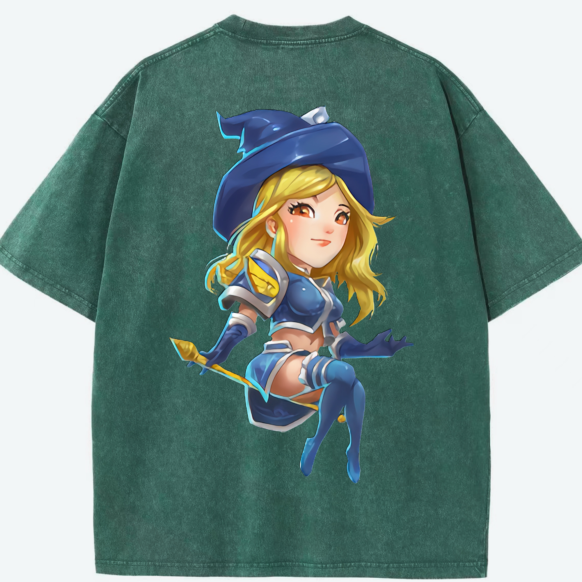 リーグ・オブ・レジェンド League of Legends LOL 綿100% ヴィンテージ風 半袖Tシャツ（背面プリント）